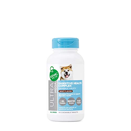 GNC Pets Digestive Health Complex Chewable Tablets Dog Supplement, 90 Count...