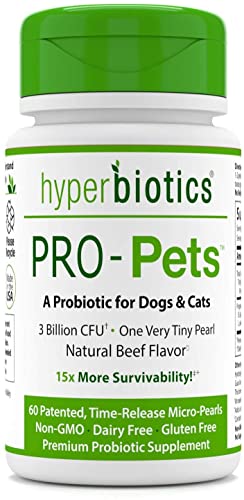 Hyperbiotics Pet Probiotic | Patented Time Release Pearls | Probiotics...