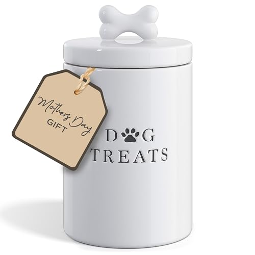 Barnyard Designs Large Dog Treat Container Airtight with Lid, Cute Rustic...