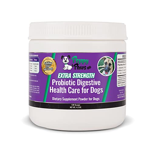 Peppy Paws Probiotics for Dogs - All Natural Powder - 5B CFUs - Puppies to...