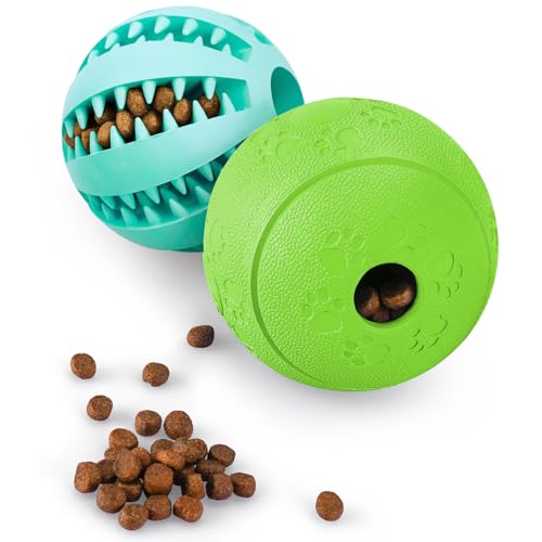 HIPPIH Dog Puzzle Toy 2 Pack, Interactive Dog Toys for Treat Dispensing,...