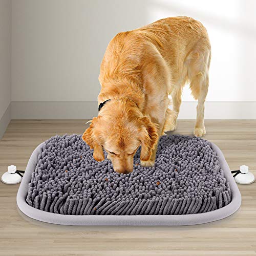 Snuffle Mat for Dogs, 17'' x 21'' Dog Sniffing Interactive Feeding Game...