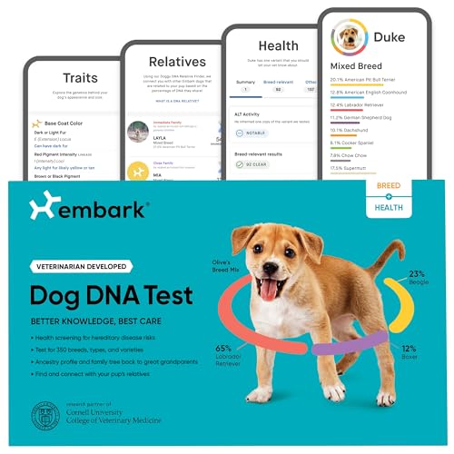 Embark Breed & Health Kit - Dog DNA Test - Discover Breed, Ancestry,...