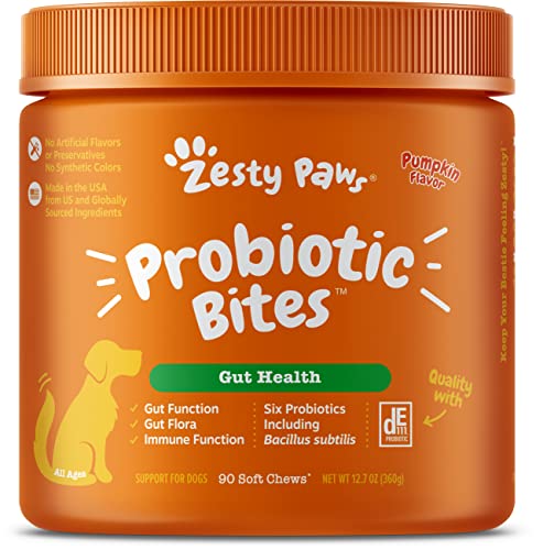 Zesty Paws Probiotics for Dogs - Probiotics for Gut Flora, Digestive...