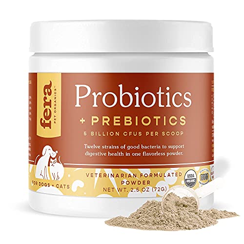 FERA Probiotics for Dogs and Cats - USDA Organic Certified - Advanced...