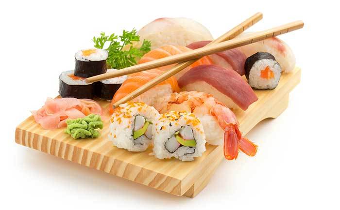 Japanese seafood sushi