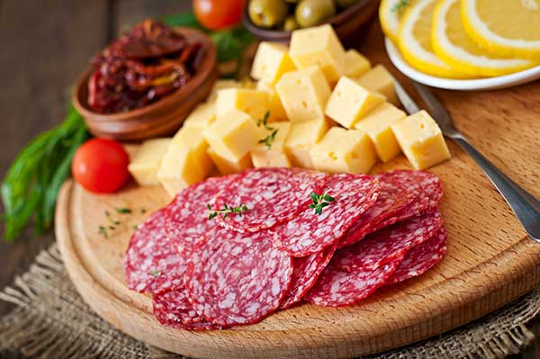 salami with cheese 
