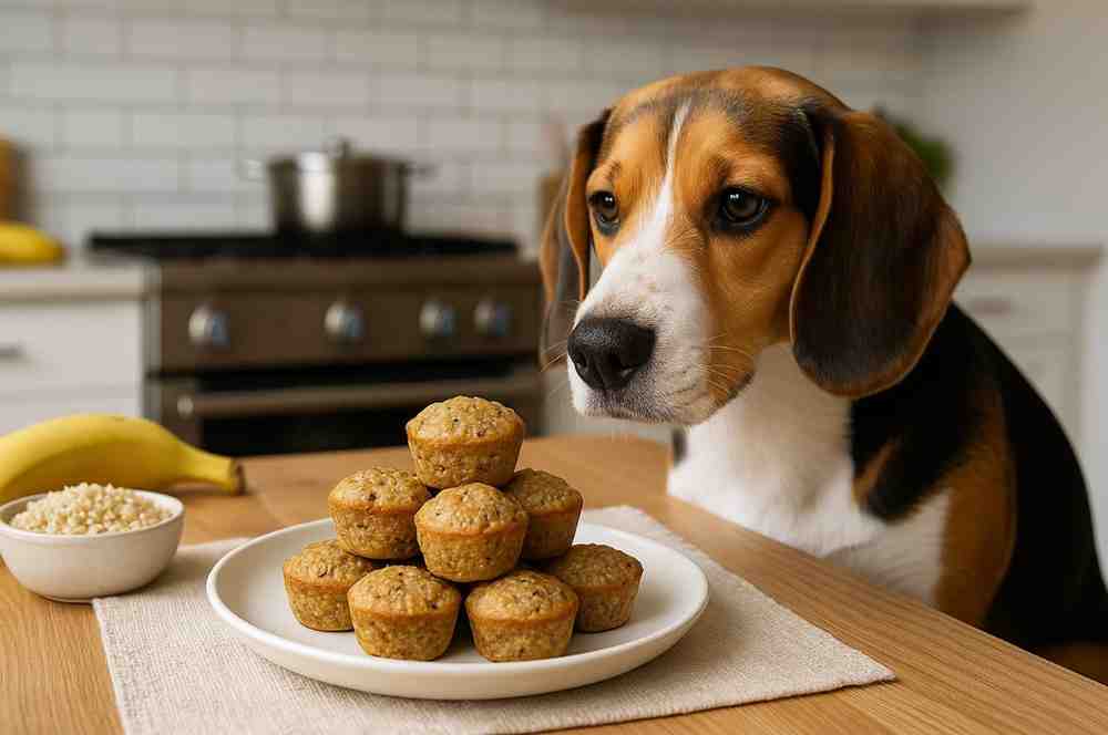 Vegan Quinoa Banana Muffins For Dogs