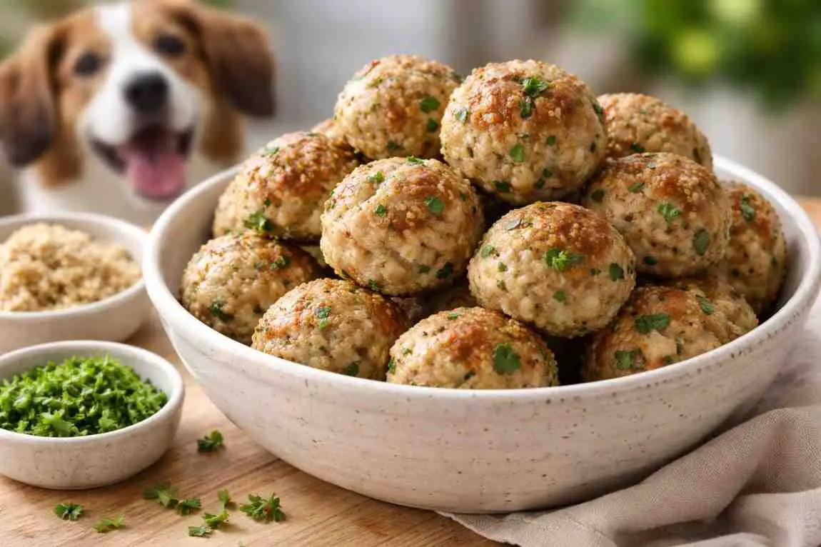 Turkey & Quinoa Meatballs for Dogs
