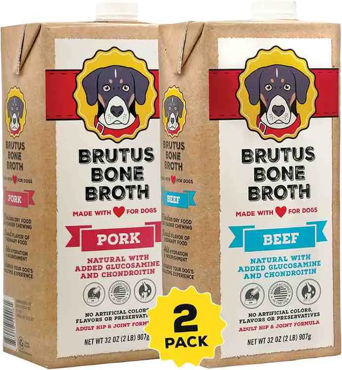 Dog-safe bone broth for homemade chamomile gelatin dog treats