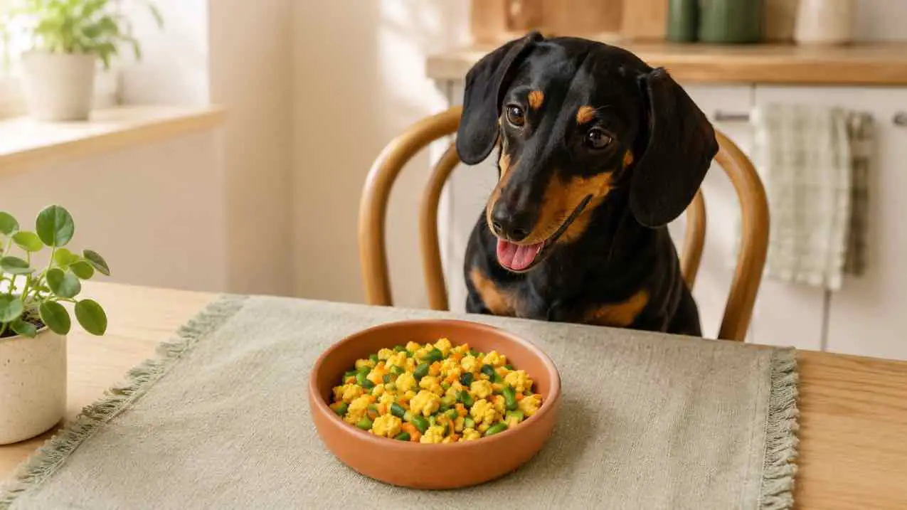 Veggie Egg Scramble for Dogs